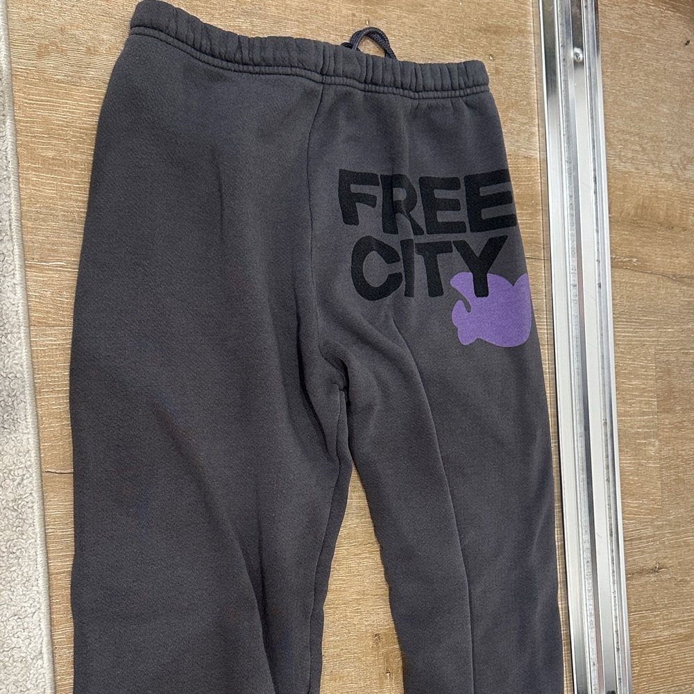 freecity Charcoal and Purple Joggers